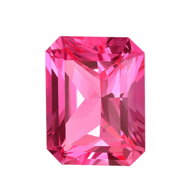 Pink Spinel Octagon